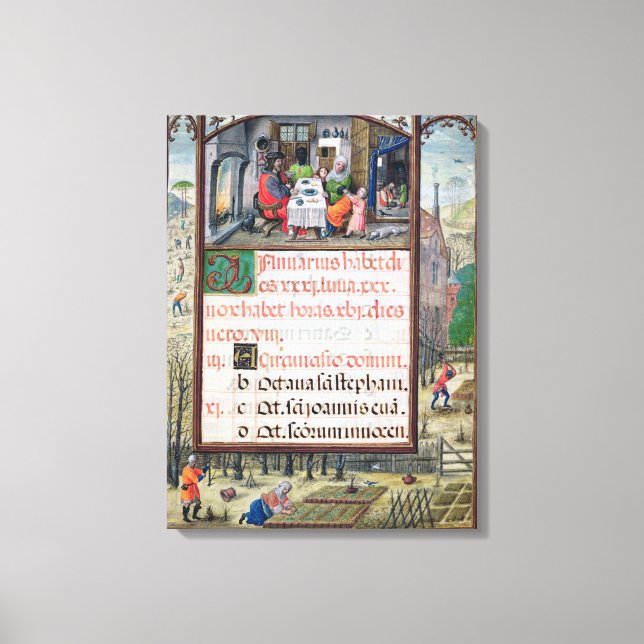 Januar Leinwanddruck (Vorderseite)