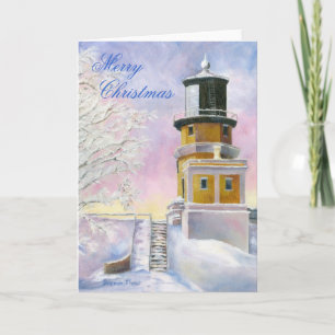 Januar Light Christmas Blank Card Feiertagskarte