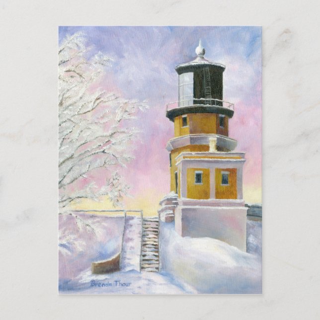 Januar Light Postcard Postkarte (Vorderseite)