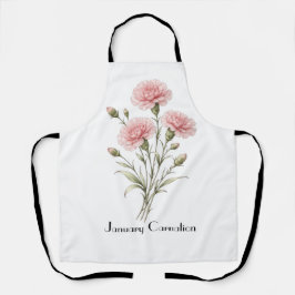 Januar-Nelken-Blumen Schürze