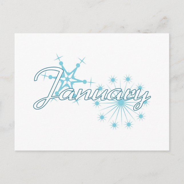 Januar Postkarte (Vorderseite)