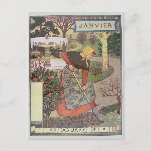 Januar Postkarte (Vorderseite)