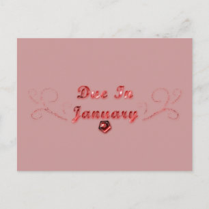 Januar Postkarte