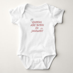 Januar Queen Baby Strampler