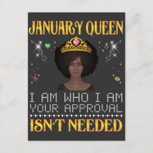 Januar Queen ich'm, ich bin Ihr Apporter ist nicht Postkarte