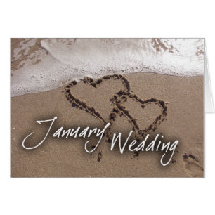 Januar-Strand-Hochzeit in Urlaubsort