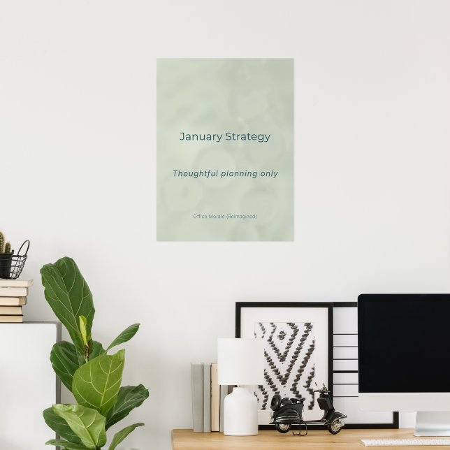 JANUAR-STRATEGIE POSTER (Heimbüro)