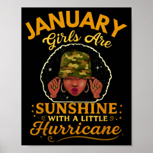 Januarmädchen sind Sonnenschein mit einem kleinen  Poster