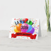 January 30th Birthday