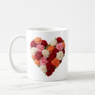 January Birth Flower Carnation Heart Kaffeetasse