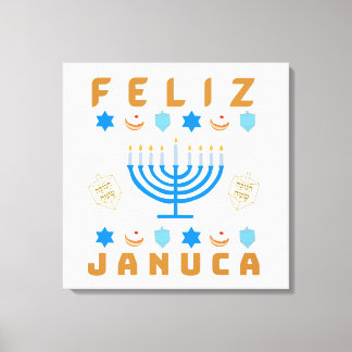 Januca, Feliz Januca, Menorah, Masada, Janucia Leinwanddruck
