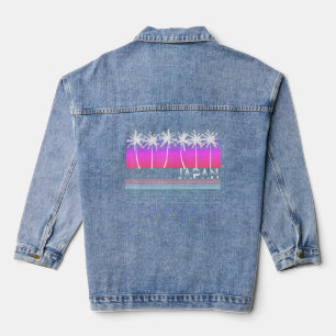 Japan 80er 90s Vaporwave Aesthetic Beach Retro Pal Jeansjacke