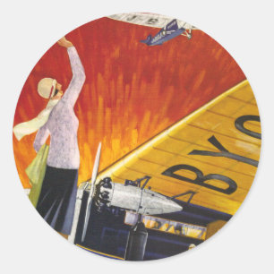 Japan Air Transport Runder Aufkleber