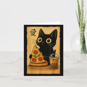 Japan Anime Kawaii Katze Zza Eine Teekatze die Zza Karte