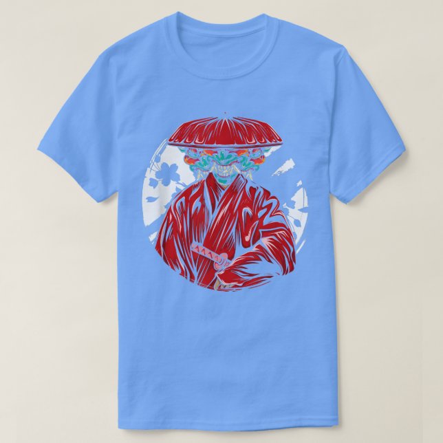 Japan Art Warrior Kendo Ninja Samurai Shinobi Kata T-Shirt (Design vorne)