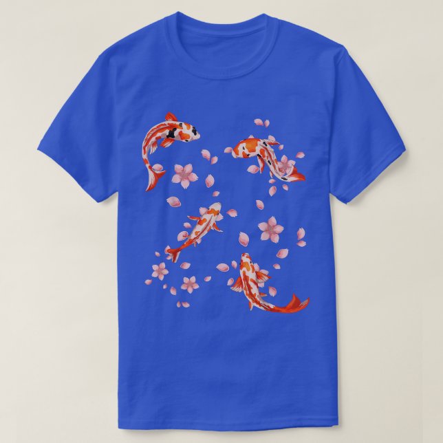 Japan Ästhetik Nishikigoi Cherry Blossom Sakura T-Shirt (Design vorne)