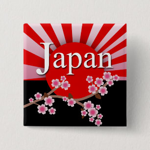 Japan-aufgehende Button