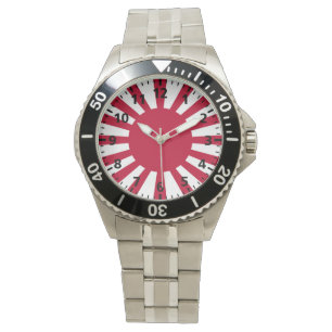 Japan-aufgehende Sonne-Flagge Armbanduhr