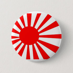 Japan-aufgehende Sonne-Flagge Button