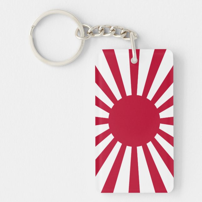 Japan-aufgehende Sonne-Flagge Schlüsselanhänger (Vorderseite)