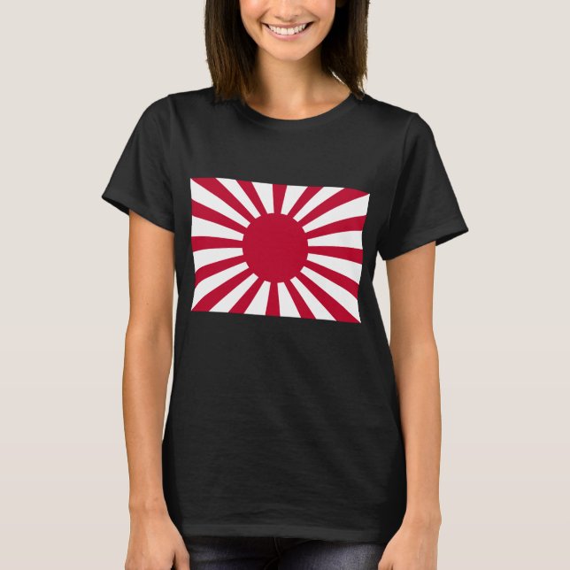 Japan-aufgehende Sonne-Flagge T-Shirt (Vorderseite)