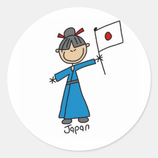 Japan-Aufkleber Runder Aufkleber