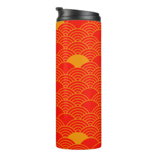 Japan-Becher mit Kunstmuster Thermosbecher