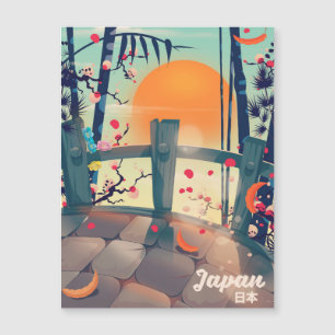 Japan Blossom Urlaubsposter Japan Blossom Magnetkarte