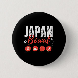 Japan Bound Tokio Reisen Reise-Reise Matching Fa Button