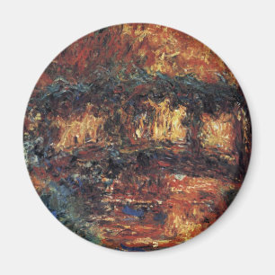 Japan-Brücke von Claude Monet, Vintage Fine Art Magnet