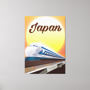 Japan Bullet Train Reiseplakat Leinwanddruck