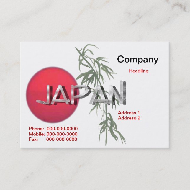 Japan Business Card Visitenkarte (Vorderseite)