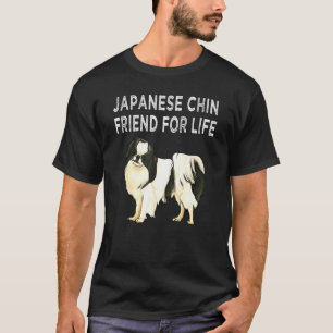 Japan-Chin Freund Fürs Leben Hunde Freundschaft T-Shirt