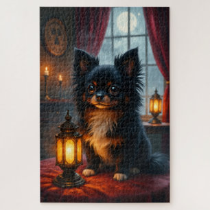 Japan Chin Gothic Halloween-Porträtkunst Puzzle