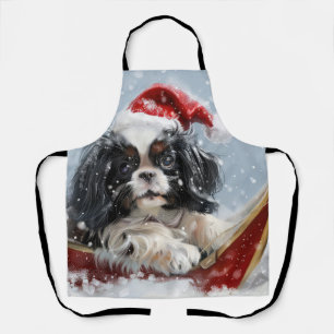 Japan-Chin-Hund Weihnachtsfestlich Schürze