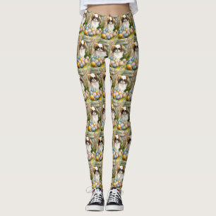 Japan-Chin mit Ostereiern Leggings
