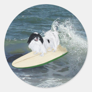 Japan-Chin-Surfing Runder Aufkleber