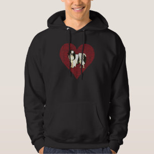Japan-Chin Valentinstag Hunde Liebe Fingerabdruck Hoodie
