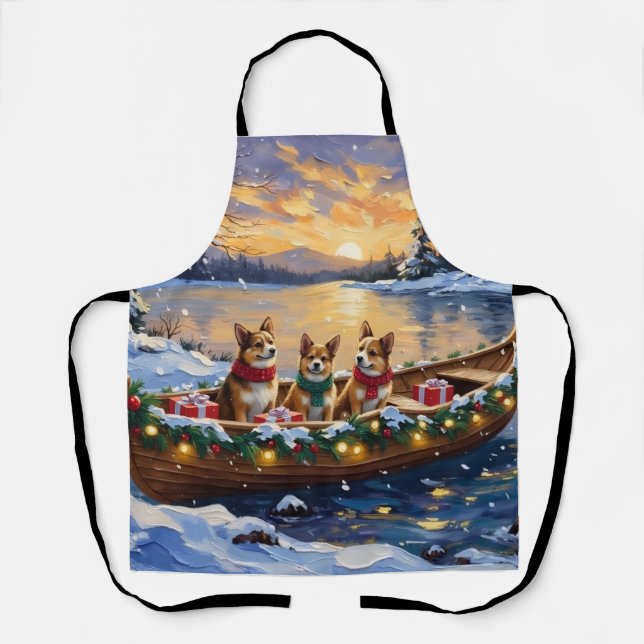 Japan-Chin-Weihnachtsboot-Feiertag Schürze (Vorderseite)