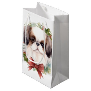 Japan-Chin-Weihnachtsgirlande Festlicher Hund Kleine Geschenktüte