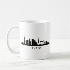 Japan Cityscape Travel | Tokyo Skyline Silhouette Kaffeetasse