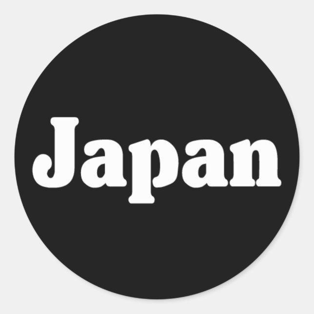 Japan Classic Style Runder Aufkleber (Vorderseite)