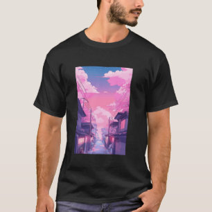 Japan Cotton Candy Sky Ästhetik Otaku Anime Manga T-Shirt