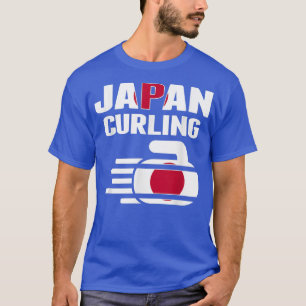 Japan Curling Rock Sport Fans Japanischer Wintersp T-Shirt
