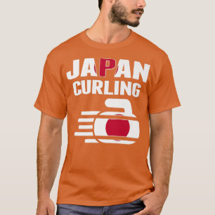 Japan Curling Rock Sport Fans Japanischer Wintersp T-Shirt