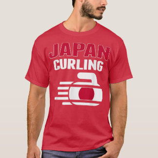 Japan Curling Rock Sport Fans Japanischer Wintersp T-Shirt