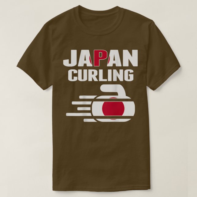 Japan Curling Team Fans Jersey Japanischer Winter  T-Shirt (Design vorne)