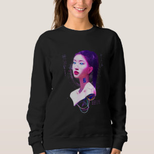 Japan Cyberpunk Vaporwave Ai Sci Fi Tokyo Aestheti Sweatshirt