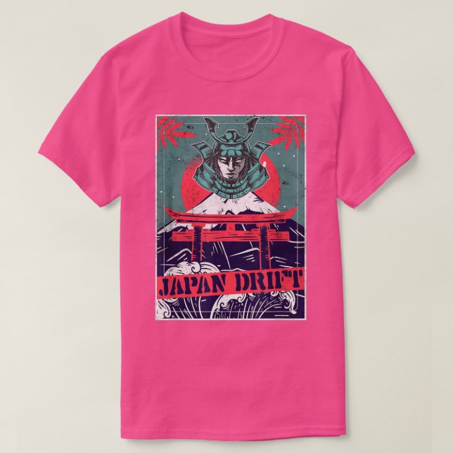 Japan Drift, Japanese Retro Art, car sports garage T-Shirt (Design vorne)