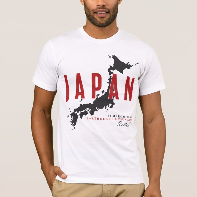JAPAN-ERDBEBEN U. TSUNAMI-ENTLASTUNG T-Shirt (Vorderseite)